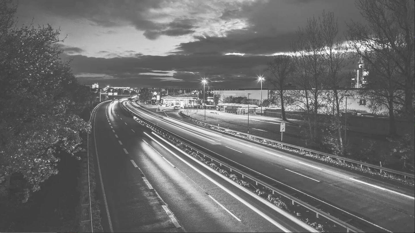 Photo of a highway timelapse